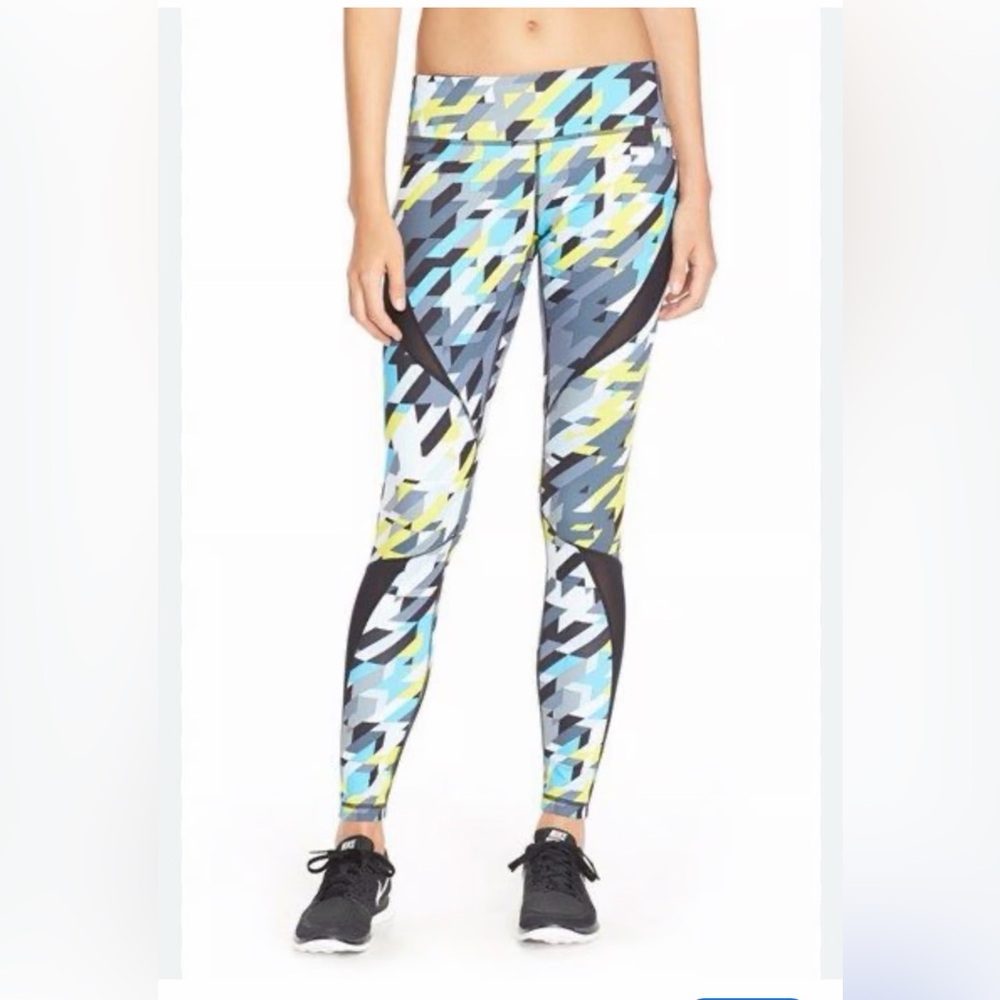 Zella Live In Starscape Colorful Geometric Leggings Yoga Pants size medium